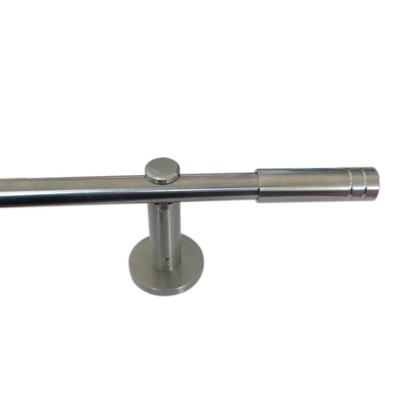 2 Stks D16mm Gordijn Staaf Rvs Decoratieve Hoofd Dubbele slot lange mouw