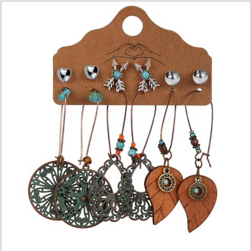 Boho etnik altın gümüş kaplama Jhumka hint küpe çingene takı Vintage Dangle sall