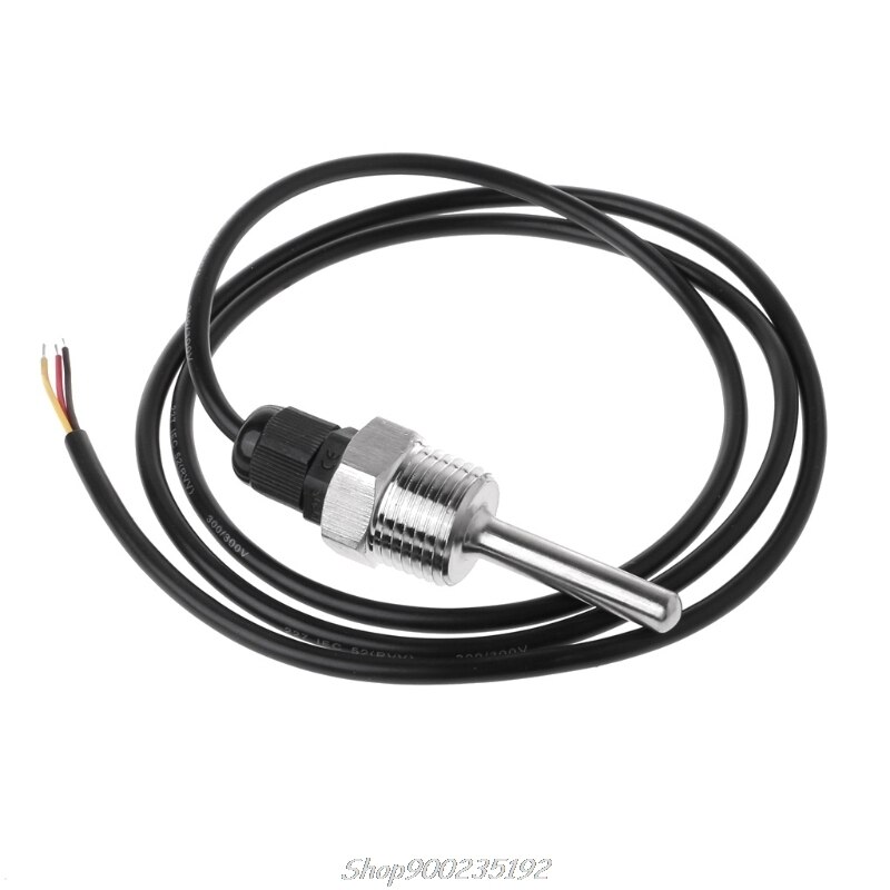 DS18B20 Digital Temperature Sensor G1/2" Thread Probe DIA=7mm 3-core Wire SUS304 S15 20: 50mm