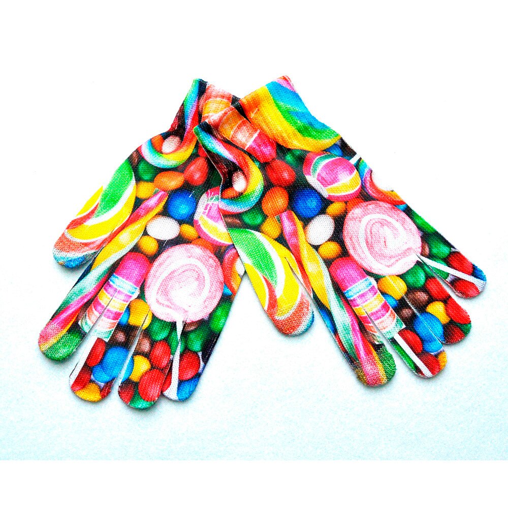 3D Kat Print Gebreide Mannen Vrouwen Handschoenen Winter Warm Telefoon Scherm Kitty Harajuku Dames Wanten Варежки Женские Зимние Guantes: B