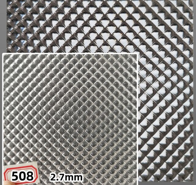 Prismatic Polycarbonate Light Diffuser Sheet,Beatiful Pattern Plate For Lighting,Lamp,Lanttern Diffuser Cover,4Pieces 210x297mm: 2.7mm 508 Lines