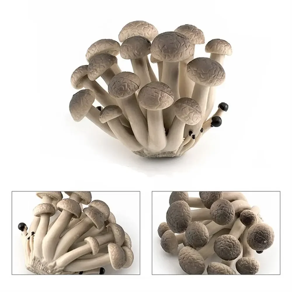 Modelo de vegetais estatuetas de fungos matsutake oyste simulação artificial cogumelo pleurotus planta modelo de fungo decoração de jardim: Luz amarela