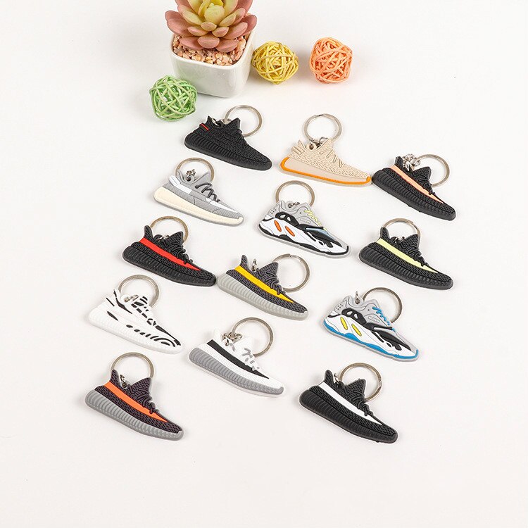 Mini Shoes Key chain Charm Woman Key Ring Sneaker Key Holder Pendant Accessories Key Chain: 14