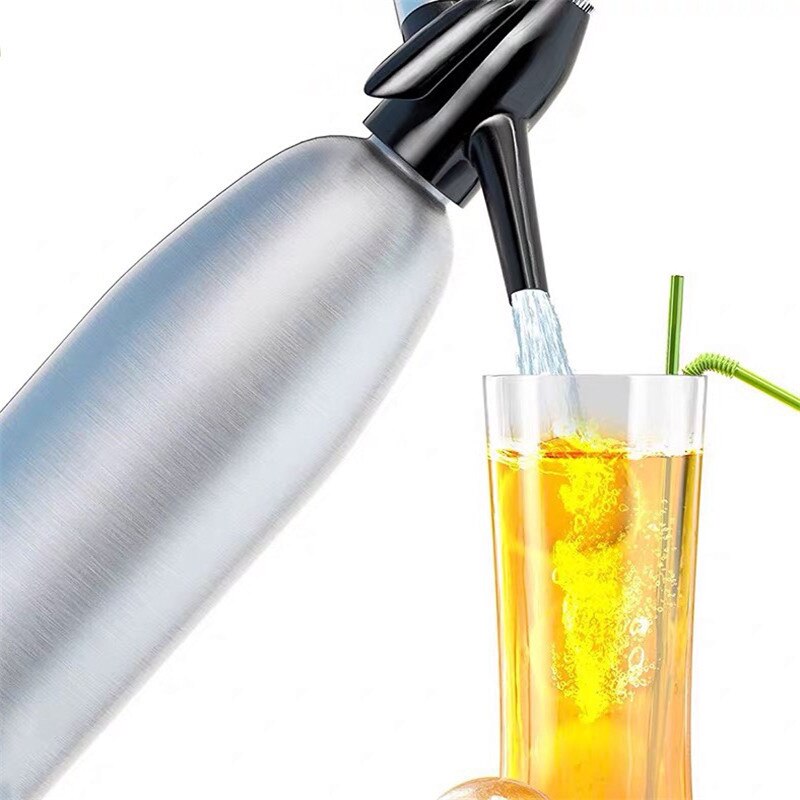 Sifón de Soda para el hogar, máquina dispensadora de agua de aluminio, Bar, herramientas DIY, 1L