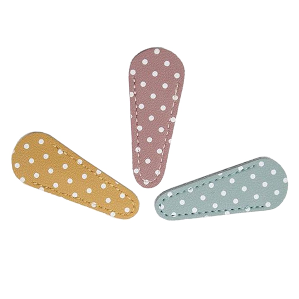 3 pièces pointillé couture ciseaux gaine sécurité ciseaux housse de protection coloré