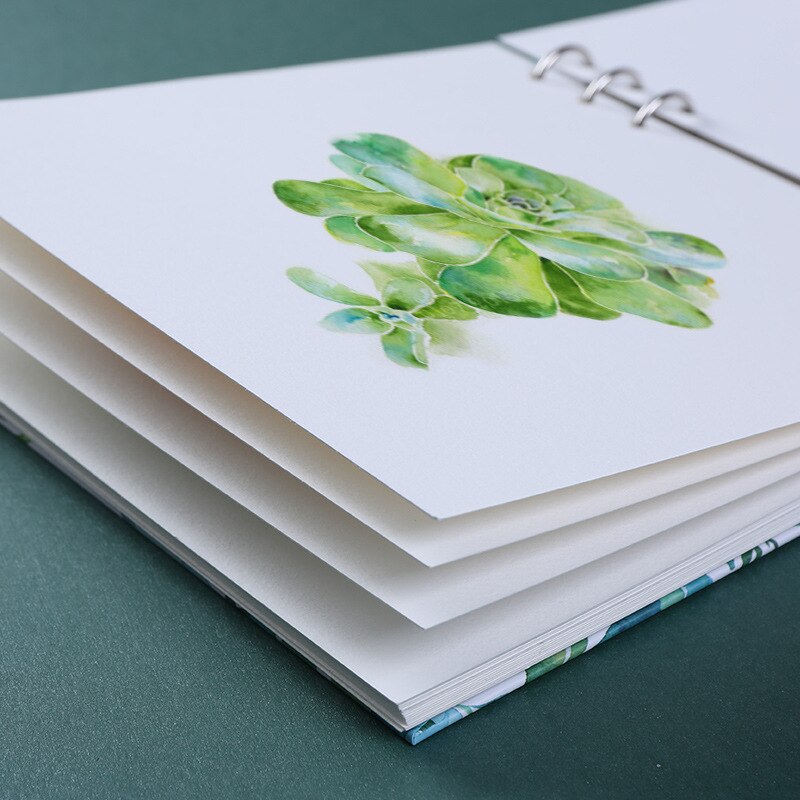 Spiral Notebook for Watercolor Painting Sketchbook 40pages Blank Paper 300GSM Loose Leaf Diary Office School Supplies Stationery