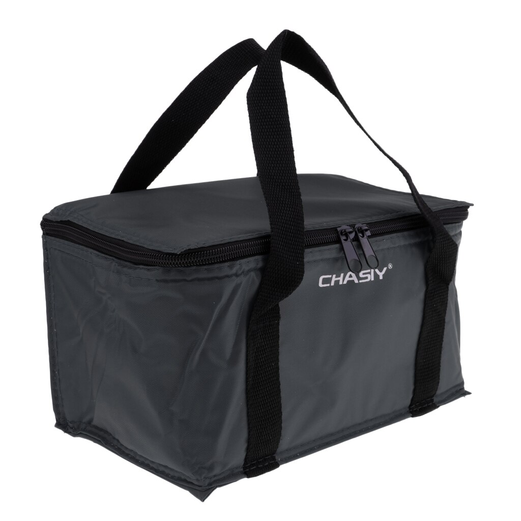 Insulated Outdoor Camping Food Thermal Cooler Tote Container Bag: Gray