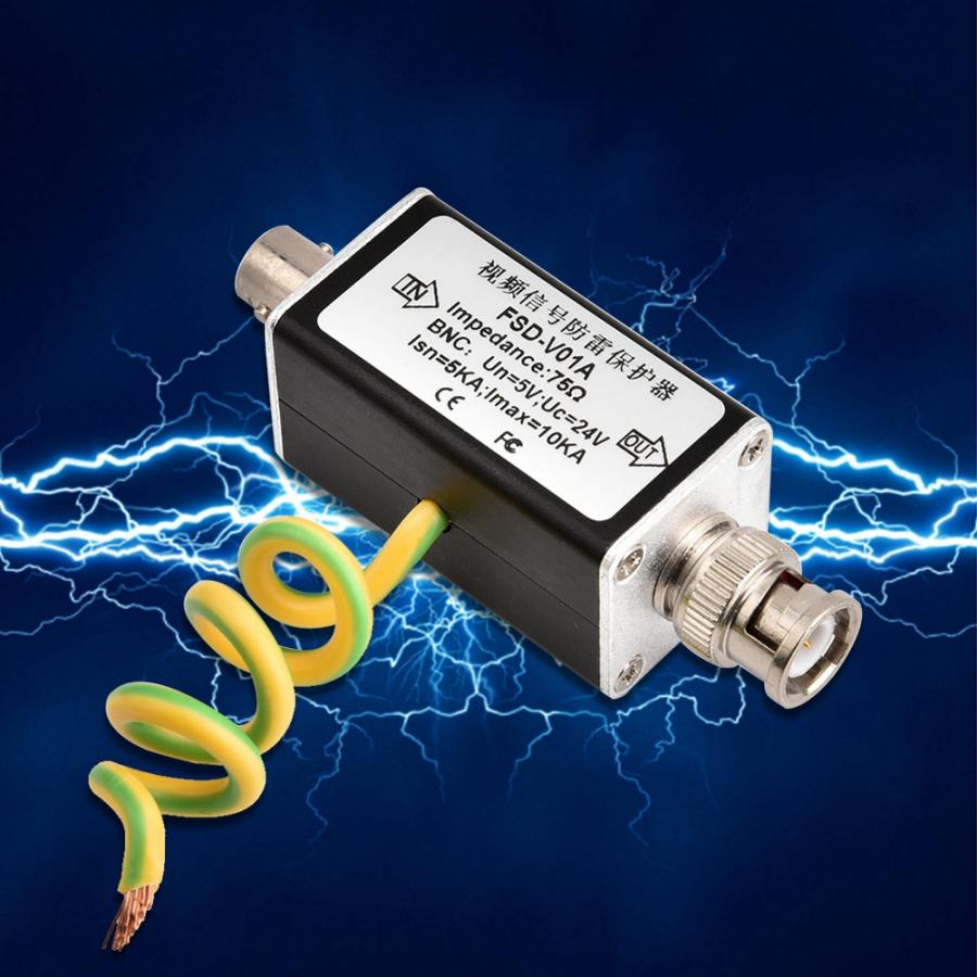 Protection contre les surcharges 24V | Pour vidéosurveillance vidéo BNC, appareil de Protection anti-foudre, appareil de caméra analogique