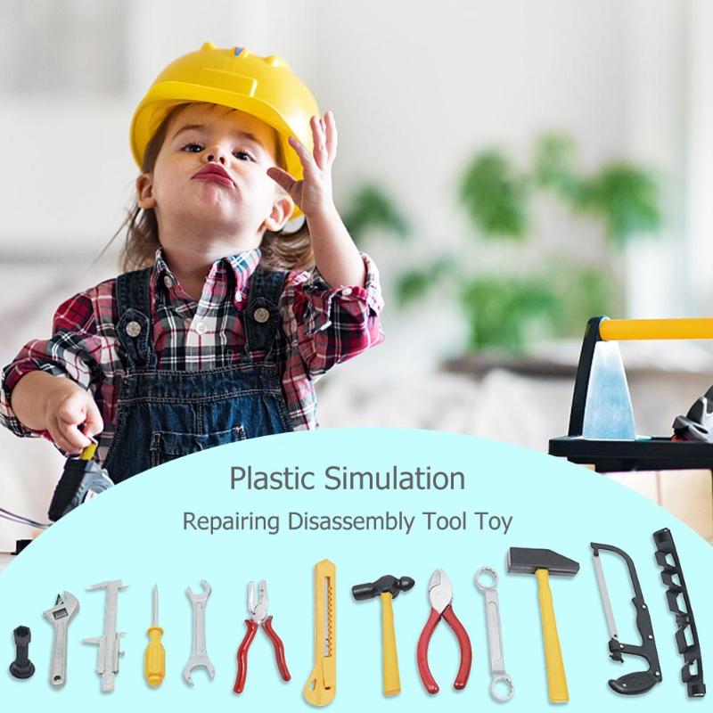 1 impostato di Plastica di Simulazione di Riparazione Strumento di Smontaggio Giocattolo impostato Bambini Giochi di imitazione di Giocattoli per Bambini di Apprendimento Giocattoli Educativi per i regali