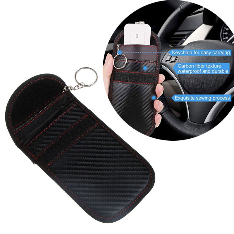 Faraday Bag Anti Theft RFID Key Fob Security Box Signal Blocking Pouch For Car key storage bag