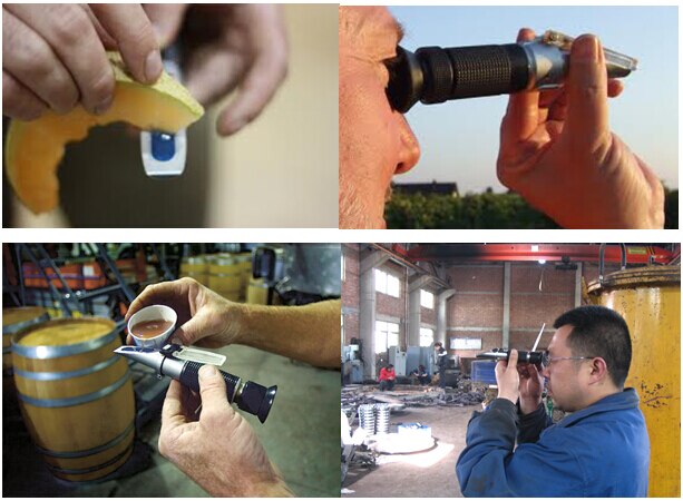 Handheld brix Honey Refractometer brix 0~15%
