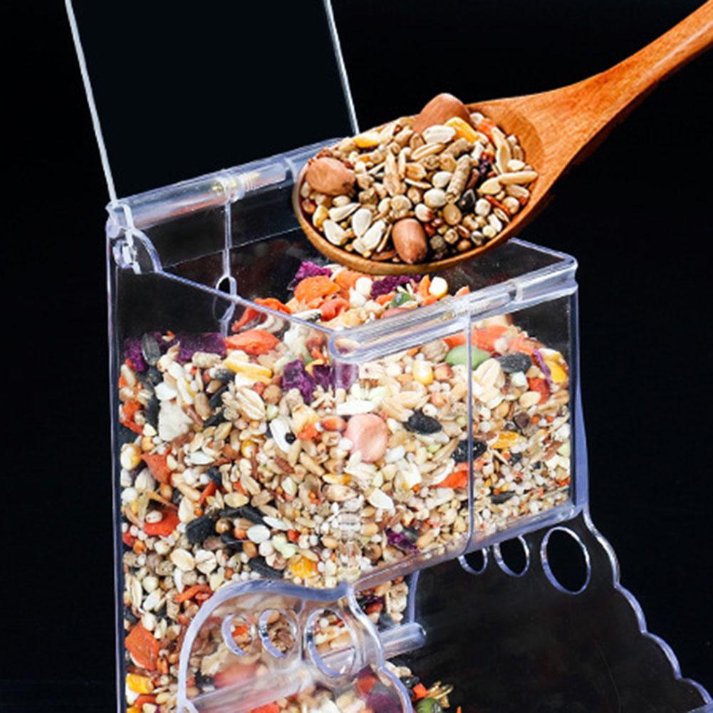 Hamster automatisk føder gennemsigtig mad dispenser mad skål små dyr hamster fodring vanding forsyninger