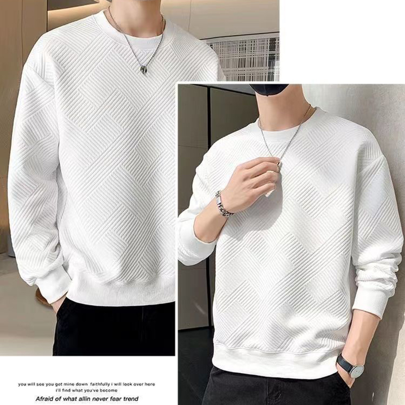 Spring Autumn O Neck Simple All-match Sweatshirt Ladies Loose Casual Add Velvet Pullover Top Women Solid Color Outwear