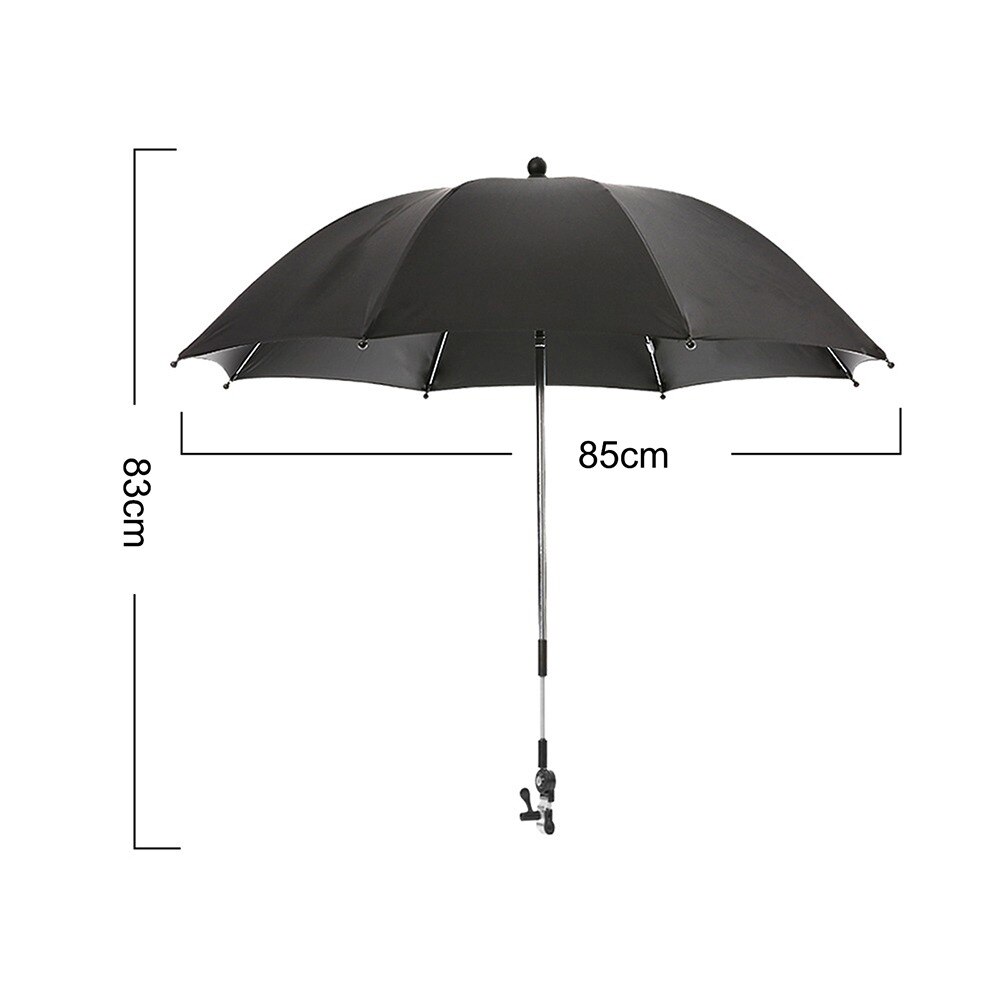 Baby Stroller Umbrella Adjustable Detachable Pram Baby Stroller Cover UV Rays Sun Parasol Umbrella Rain Protecter Outdoor Tools: 11