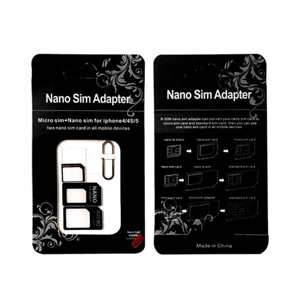 10 sets nano micro mini standaard simkaart adapterkits adaptergereedschap  hj55