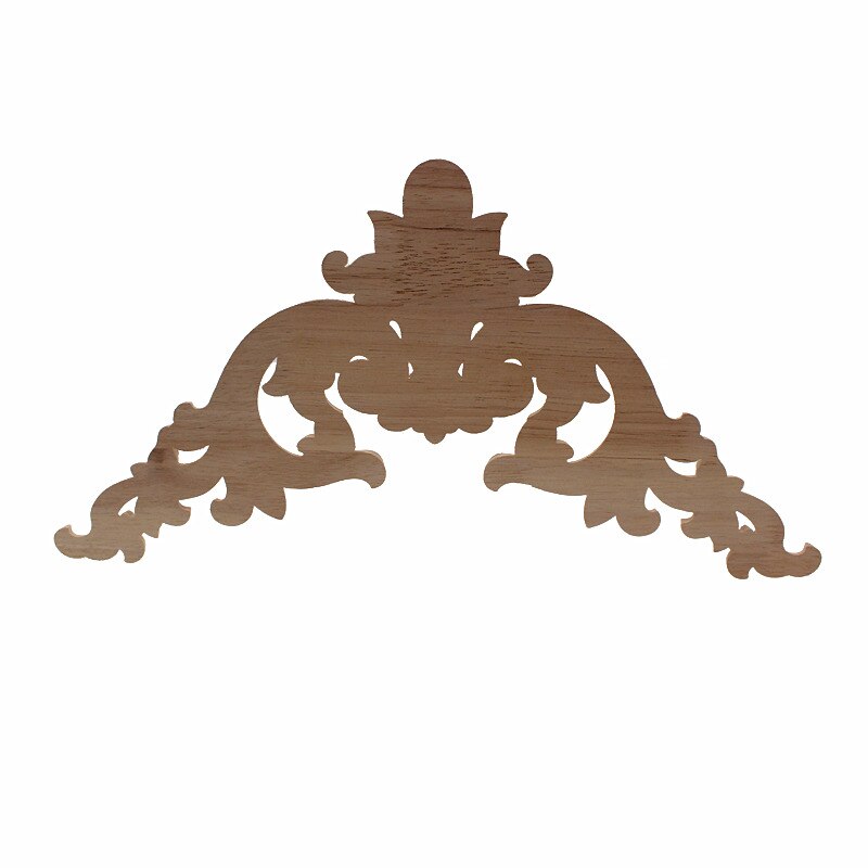 Vzlx treskåret onlay applikasjoner snekker ramme dekal møbler dekorasjon tre håndverk dekorativ blomst ornament