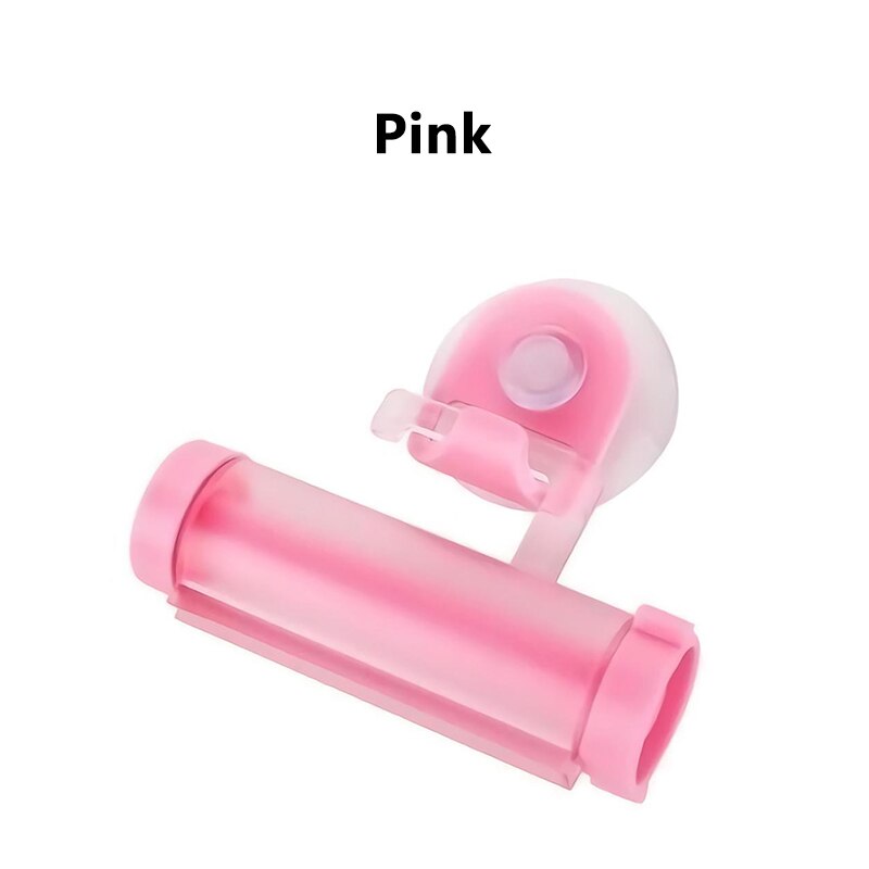Plastic Durable Toothpaste Squeezer Bathroom Gadget Rolling Multipurpose Cartoon Heart Shape Useful Squeezers Bathroom Supplies: Pink