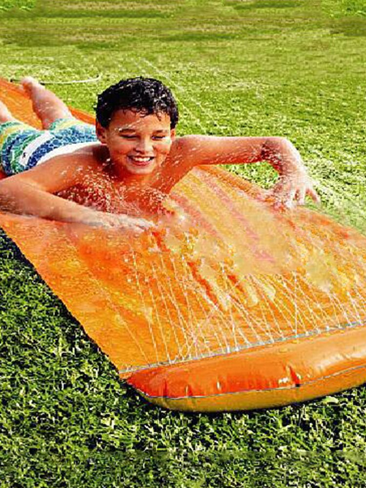 Enkel Water Slide Mat Achtertuin Water Slide Board Tarp Zomer Zwemmen Spray Water Speelgoed Voor Kinderen Buiten Plezier Hebben