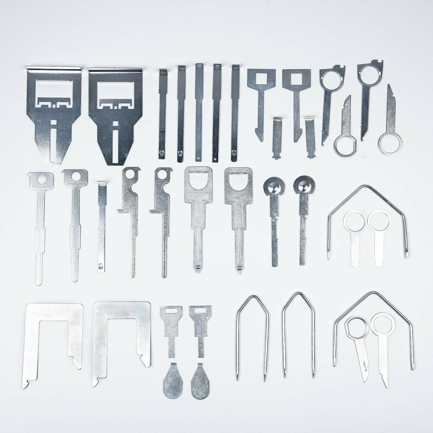 38Pcs Metal Automobile Interior CD Radio Stereo Repair Removal Release Tool Kit