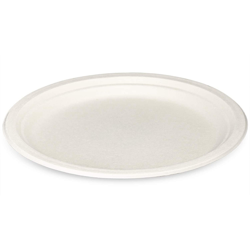 Compostable Heavy-Duty Plates Eco-Friendly Disposable Sugarcane Paper Plates Biodegradable Plates: Brown