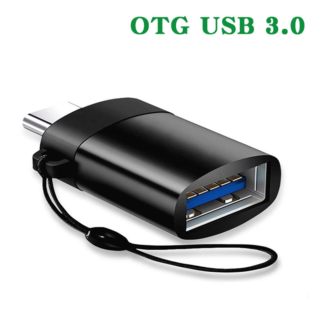 Adaptateur USB C OTG Type C vers USB 3.0 adaptateur type-c câble OTG pour Macbook pro Air Samsung Huawei Xiaomi Oneplus 7 USB OTG: Black