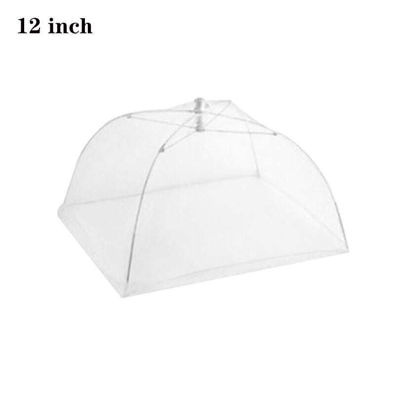 Food Covers Mesh Foldable Kitchen Anti Fly Mosquito Tent Dome Net Umbrella Picnic Protect Dish Cover Kitchen Accessories Gadgets: 12 inch