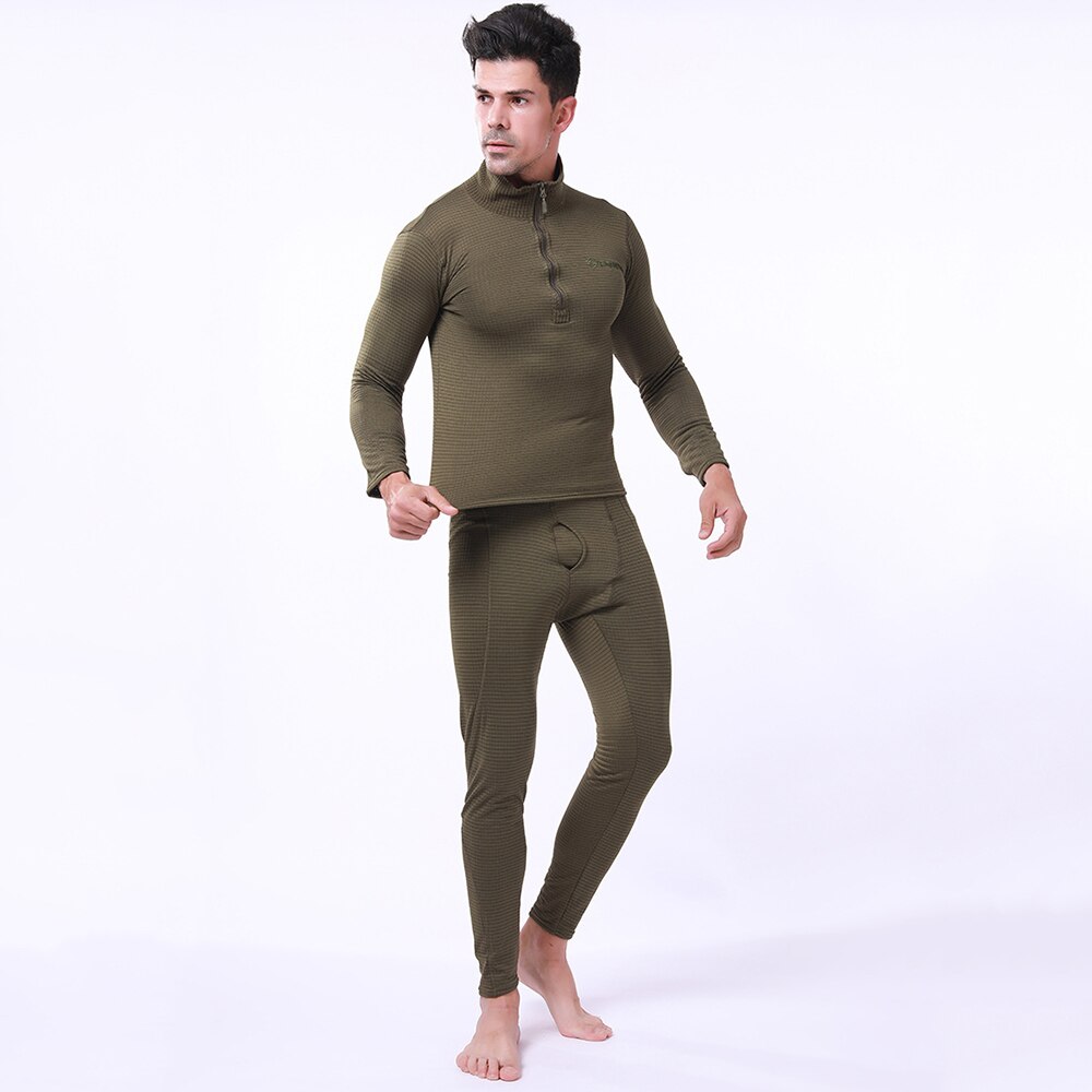 ESDY Motorcycle Thermal Underwear Set Quick Dry Stretch Men Thermo Underwear Running T-shirt Set Tight Long Tops & Pants M-2XL