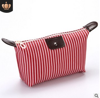 Mode Beauty Oxford Cosmetische Make-up Tas Voor Dame Organizer Rits Handtas Reizen Toilettas Case Pouch: Rood