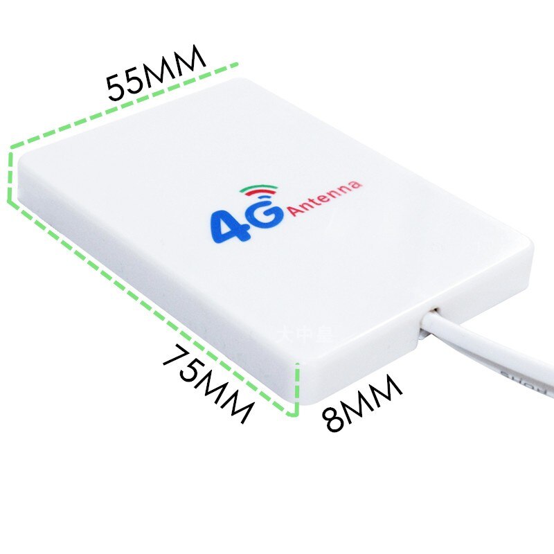 Realizador de sinal 3g 4g lte, acompanha cabo de extensão de duas cabeças, alto ganho, 28dbi, antena pequena plana externa, 2m