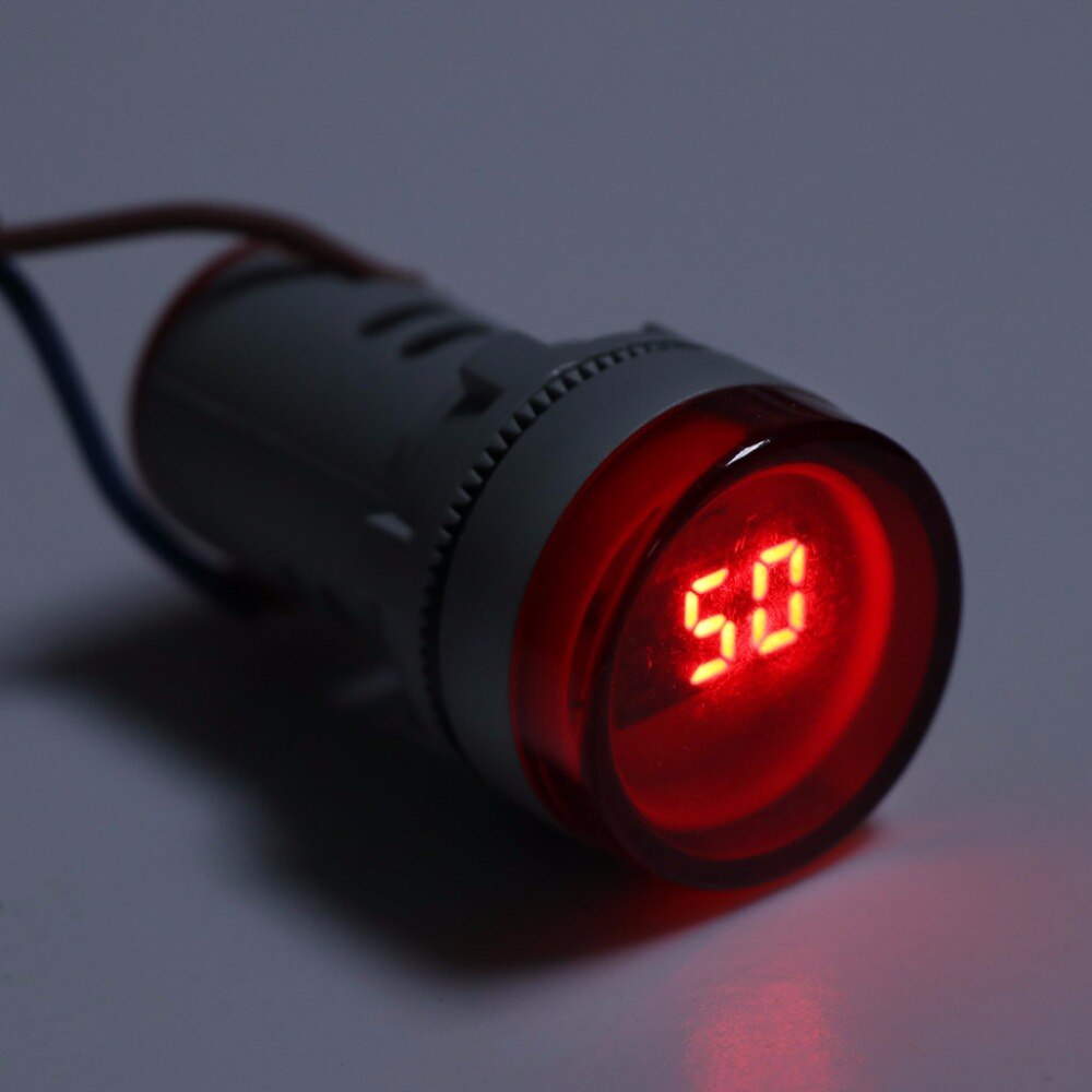 22mm Hertz AC Frequency Meter LED Digital Display Indicator Signal Lamp Lights