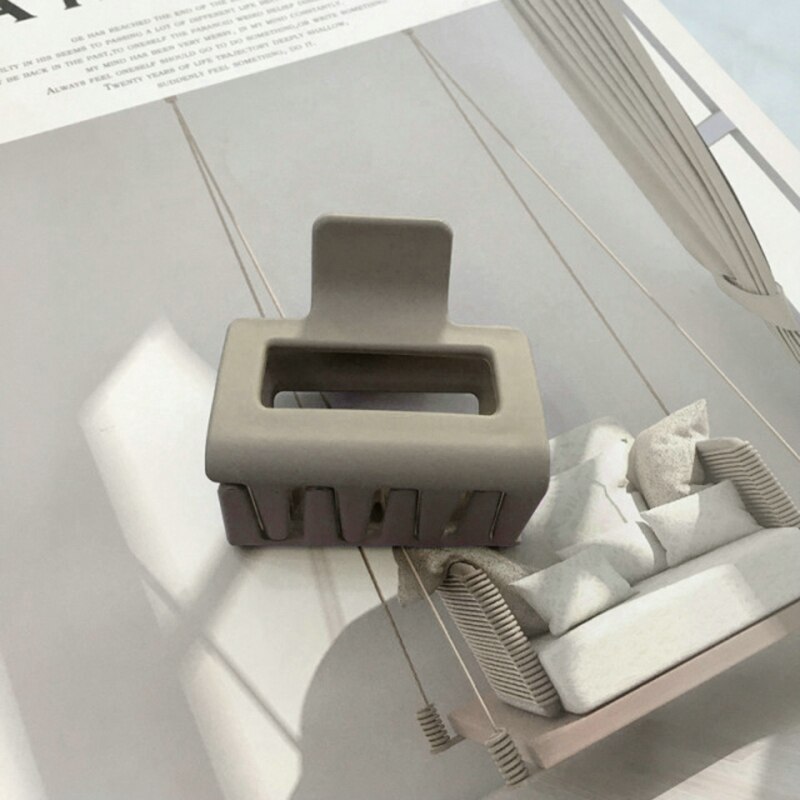 1PC kwadratowe spinki do włosów elegancki akryl spinki mały rozmiar Barrette krab spinki do włosów nakrycia głowy dla kobiet dziewczyn akcesoria do włosów