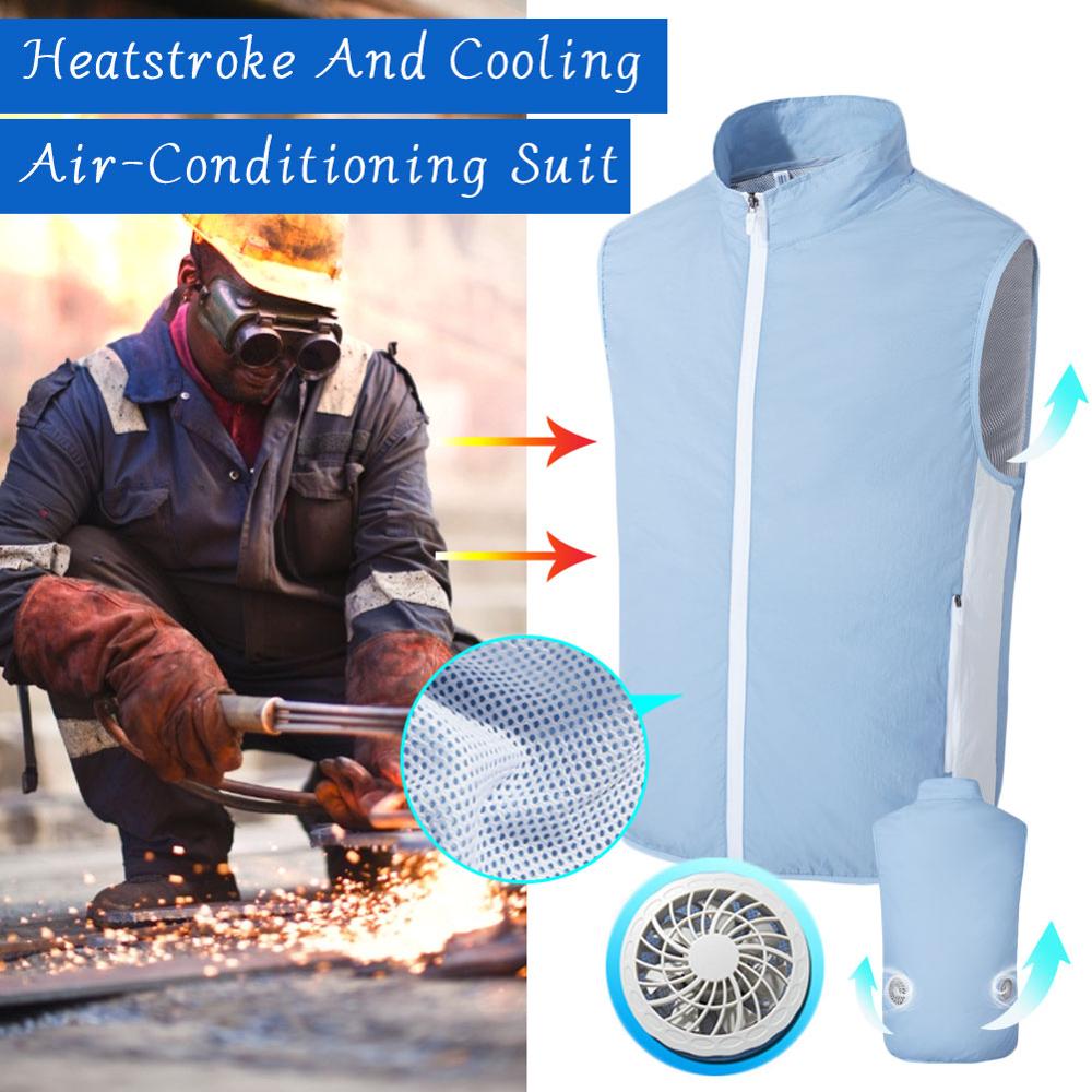 Ventilateur gilet climatisation vêtements mâle Smart ventilateur vêtements refroidissement refroidissement Usb charge vêtements soudage refroidissement vêtements