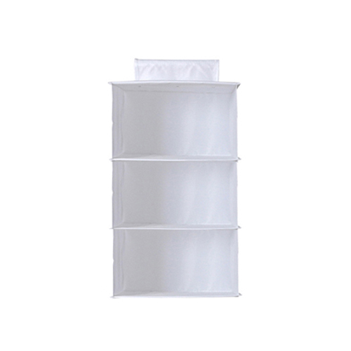 Home Wardrobe Hanging Organizers Clothes Shoes Pocket Storage Box Garment Underwear Shelf Shelves With Drawer Case Accessories: M White 3 Layers