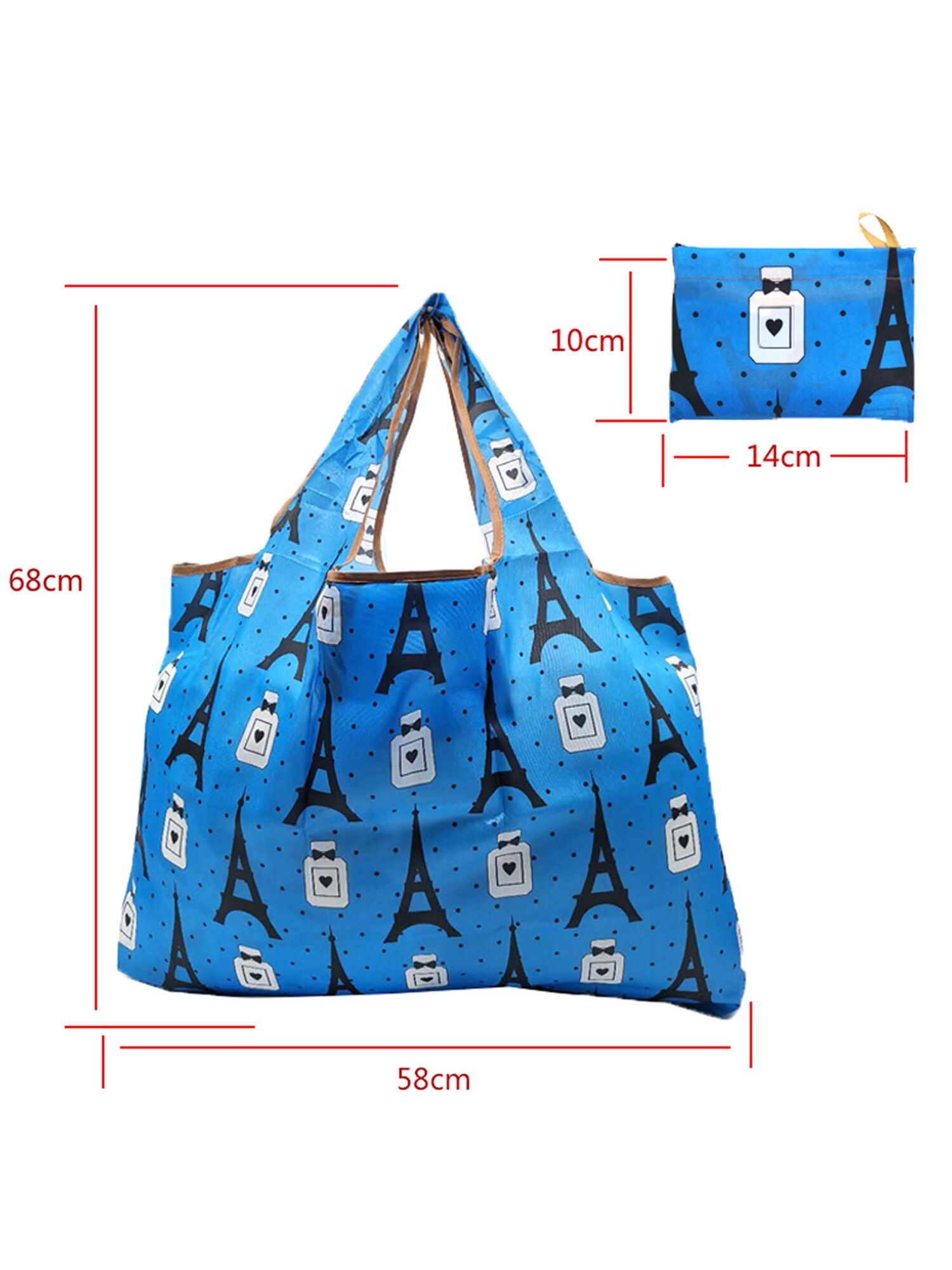 Nouveaux sacs à provisions réutilisables grande capacité sac fourre-tout à fleurs pliable sacs d'épicerie résistants