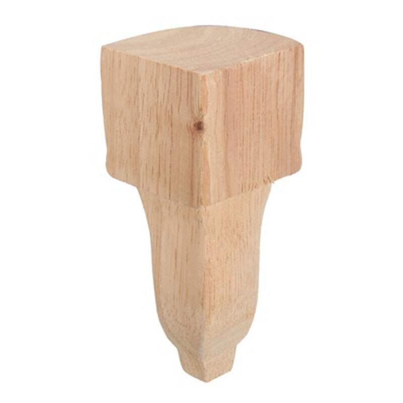AF88 -4 Stck 15*6cm Holz Geschnitzte Rose fuß Rahmen Dekor Möbel Tisch Handwerk Unlackiert Tür Dekor Zauberstab Kunst