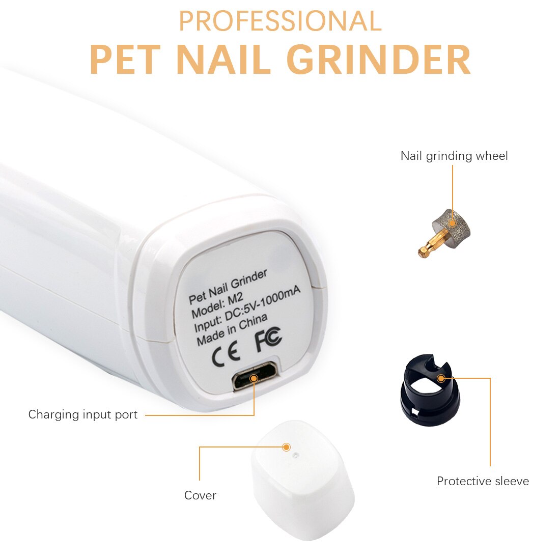 Oplaadbare Draagbare Elektrische Cat Care Nail Cut... Grandado