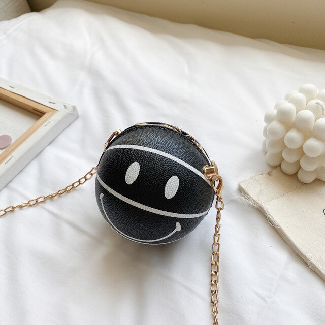 Cool Basketbal Zak Reizen Diagonaal Kleine Schoudertas Koreaanse Versie Van Leuke Wilde Hip-Hop Jongens En Meisjes: small black