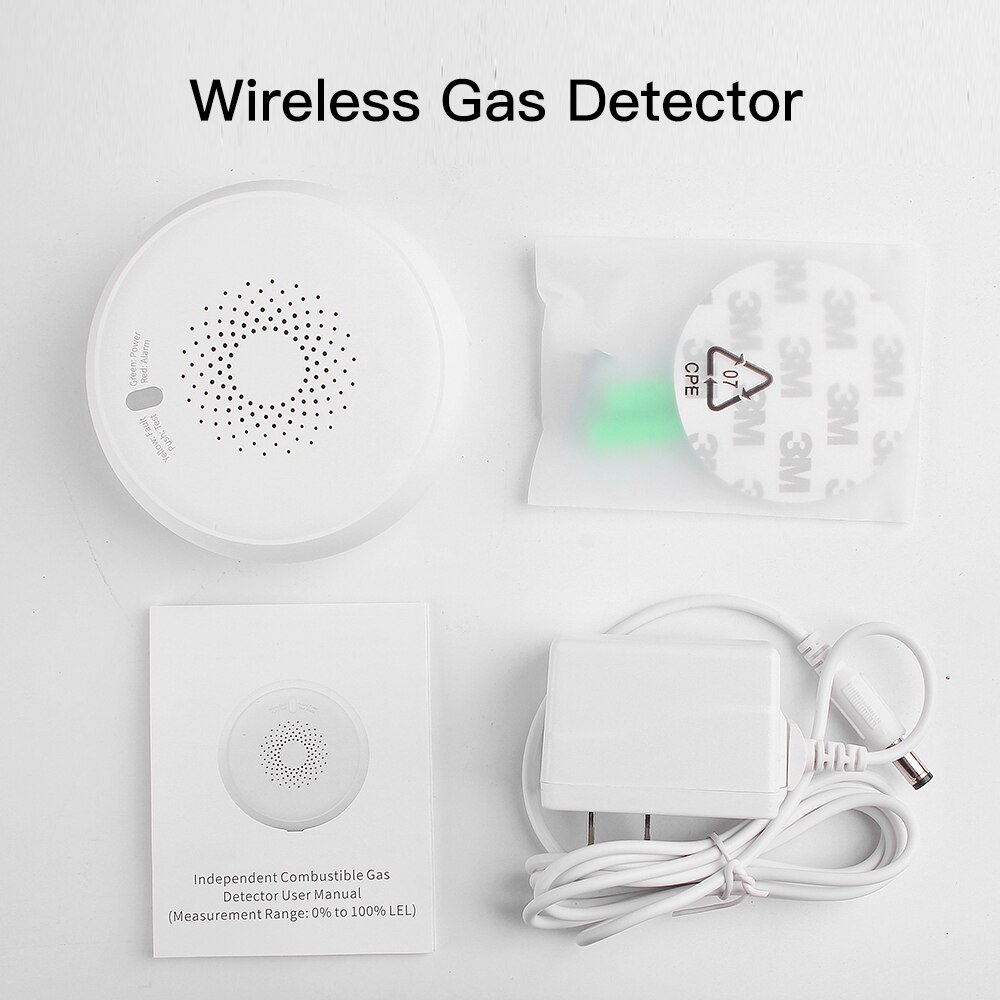 Tuya Zigbee Bausatz Gas Rauch wasser PIR Sensor Tür Sensor Temperatur und Feuchtigkeit Sensor Heimat Automatisierung Szene Sicherheit Alarm Bausatz: Gas Sensor