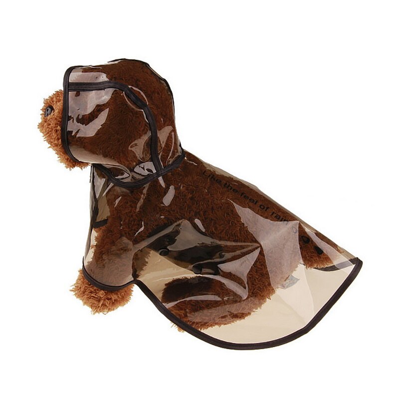 Imperméable chien imperméable vêtements pour animaux de compagnie imperméable Transparent vêtements légers imperméable pour petit chien imperméable avec capuche: 05 / M