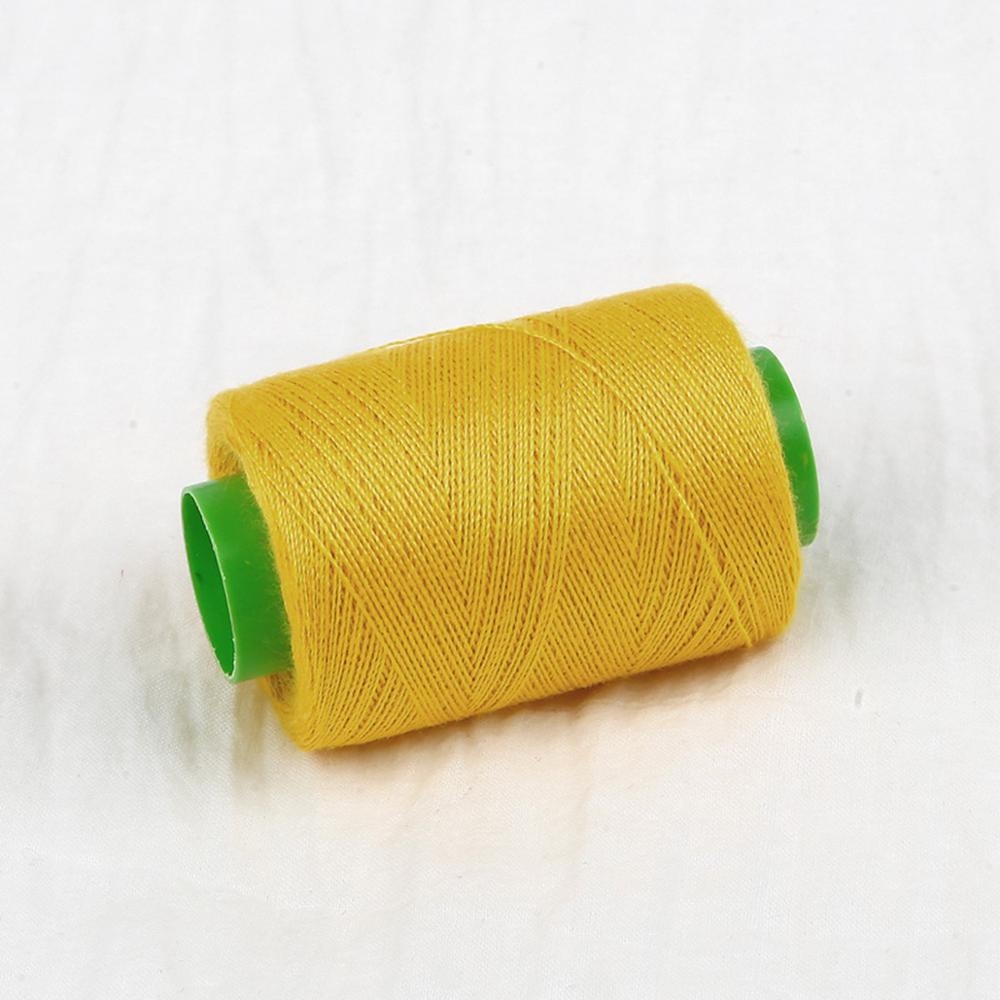 Fils à coudre multicolores à haute ténacité | Broderie, pour Machine en coton, fil à coudre artisanal, fournitures de couture, accessoires Patch: Dark Yellow
