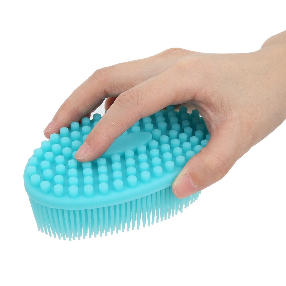 Siliconen babybadborstel zachte loofah bodyscrub exfoliërende badscrubborstel voor mannen vrouwen baby