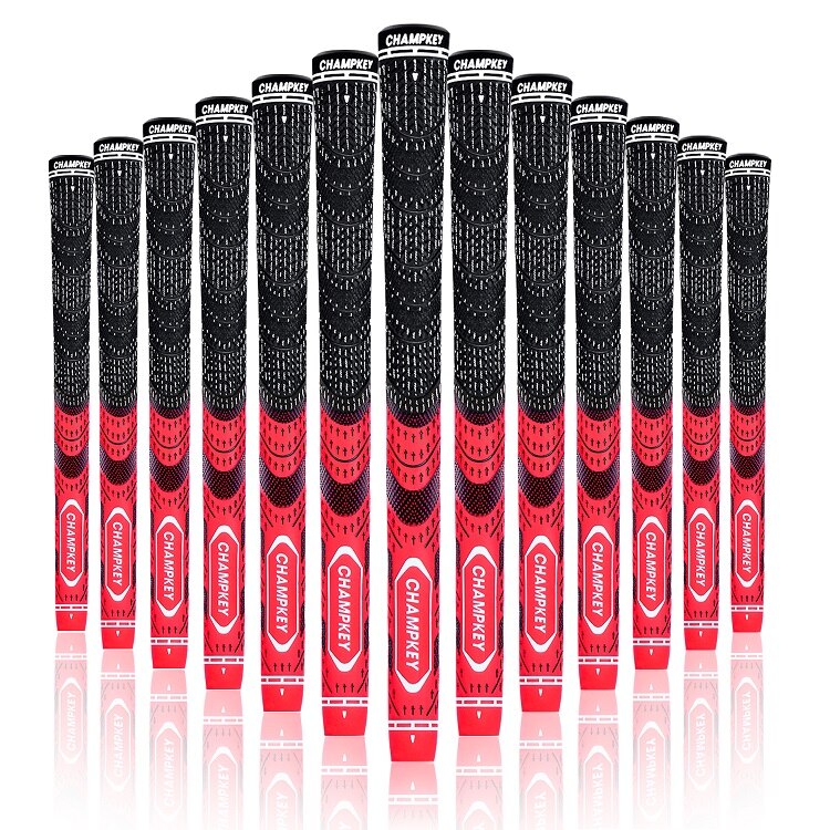 8x Champkey MCS Golf en 5 colores de compuesto estándar Club de Golf apretones: Red Standard