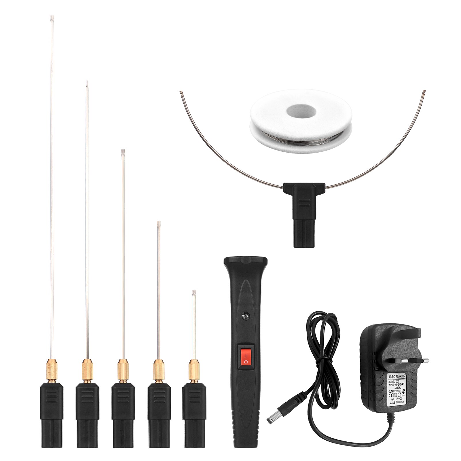 24W Elektrische Schuim Snijder Kit 0-300 ℃ Verstelbare Temperatuur Schuim Snijden Pen Wire Cutter Piepschuim Snijden tool Graveur: UK Constant Temp
