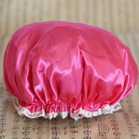 Women Shower caps shower cap hair satin bonnet douche muts bonnet satin cheveux nuit bonnet douche adulte hat adult 3pieces/lot