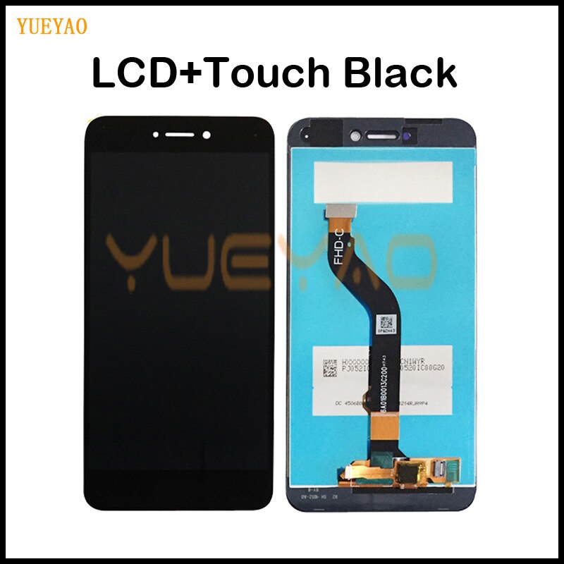 LCD+Frame For HUAWEI P8 Lite Lcd Display Screen Replacement For Huawei P9 Lite LCD SCreen PRA-LA1 PRA-LX1: NoFrame Black