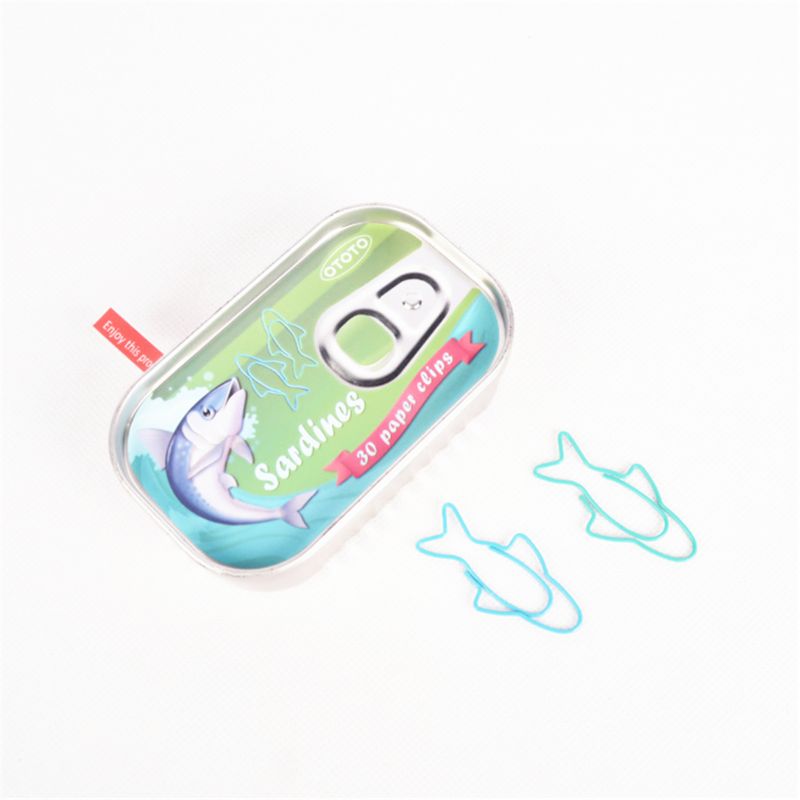 Sardines Paper Needle Paper Clip 30 Clips Metal Bo... – Vicedeal
