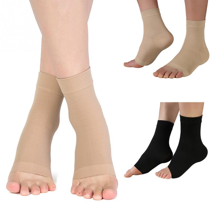 Ankle Support Elastic Bandage Compression Knitting Sports Protector Basketball Soccer Ankle Support Brace Guard Protective Gear