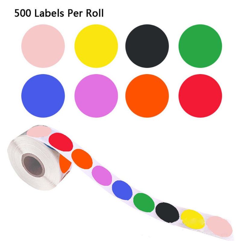 500 stuks/rol 8 kleuren stickers bruiloft verpakking handgemaakte envelop zegel label scrapbooking briefpapier sticker: 92