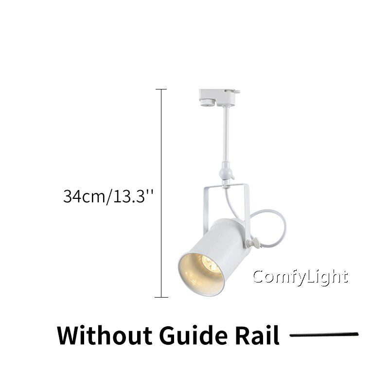 LED-strahler Kolben Schiene Licht AC85-265 V Scheinwerfer Einstellbar lampe Einkaufszentrum Ausstellung Büro decke/Zauberstab Schiene Spur Beleuchtung: 1 Kopf verlängern