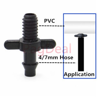 47 mm slangestik fittings drypvanding modhager til 1/4 " 4/7mm haveplæne vandslange ventil kobling tilbehør: Lilla